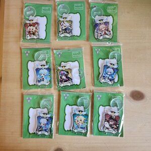 Fan Art Genshin Impact Acrylic Stands Set Of 9 Lumine Hu Tao Klee Ganyu Yun‎ Jin